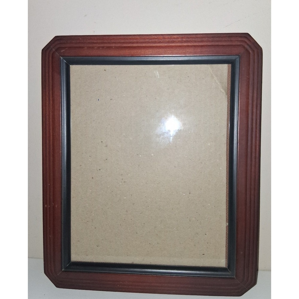 Vintage Wood Pictureβ Frame 12x10 Wall Hanging Glass No Stand